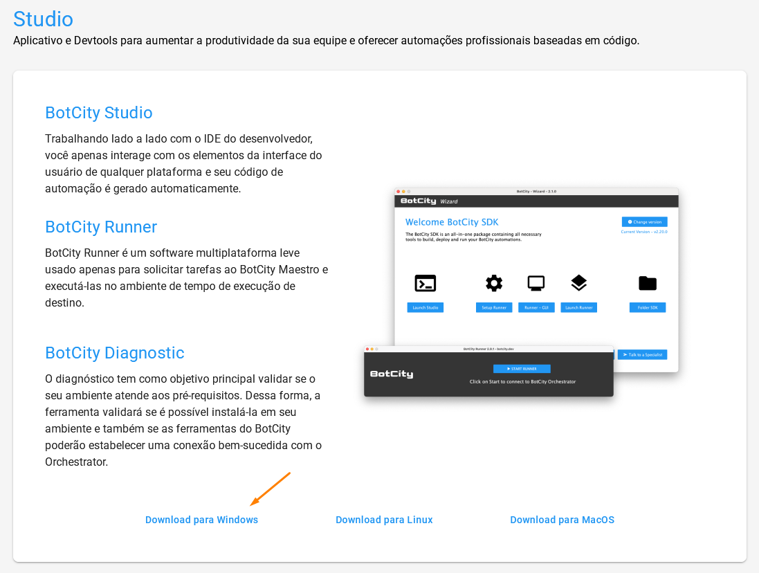 Download SDK Options